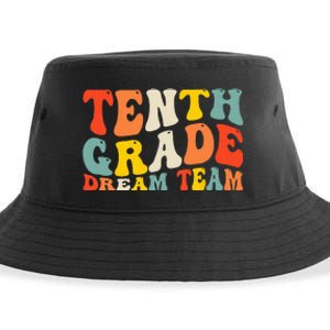 Back To School 10th Grade Dream Team Teacher Tenth Grade Sustainable Bucket Hat