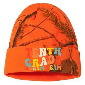 Back To School 10th Grade Dream Team Teacher Tenth Grade Kati Licensed 12" Camo Beanie