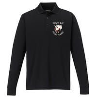 Born To Shit Forced To Wipe  Funny Poop Performance Long Sleeve Polo