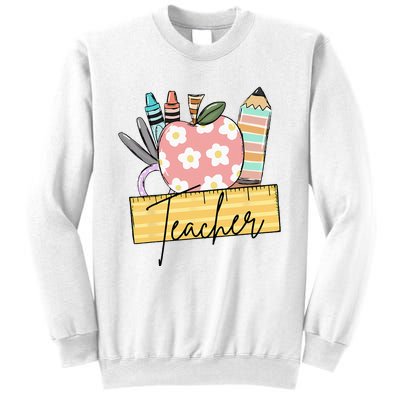 Back to School Retro Teacher Gifts Teacher Sweatshirt