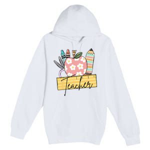 Back to School Retro Teacher Gifts Teacher Premium Pullover Hoodie