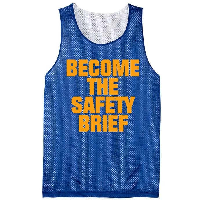 Become The Safety Brief Mesh Reversible Basketball Jersey Tank