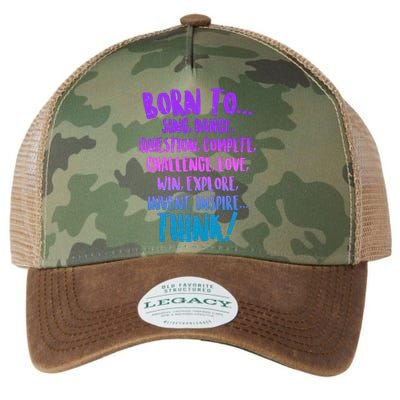 Born To Sing Dance Think Legacy Tie Dye Trucker Hat