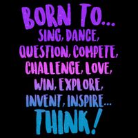 Born To Sing Dance Think Backpack