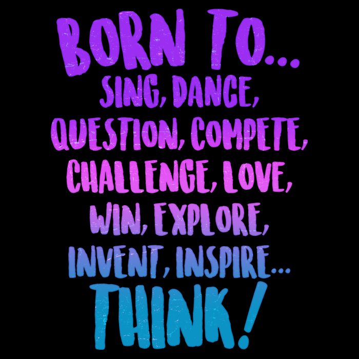 Born To Sing Dance Think Backpack