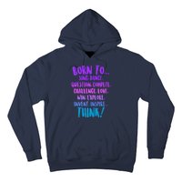 Born To Sing Dance Think Hoodie