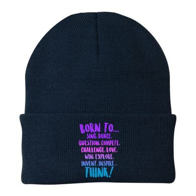 Born To Sing Dance Think Knit Cap Winter Beanie