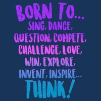 Born To Sing Dance Think Flatbill Hat