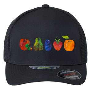 Back To School Cute Hungry Caterpillar Teacher Kindergarten Flexfit Unipanel Trucker Cap