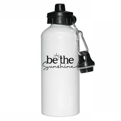 Be The Sunshine Retro Beach Vacation Summer Quote Wo Gift Aluminum Water Bottle