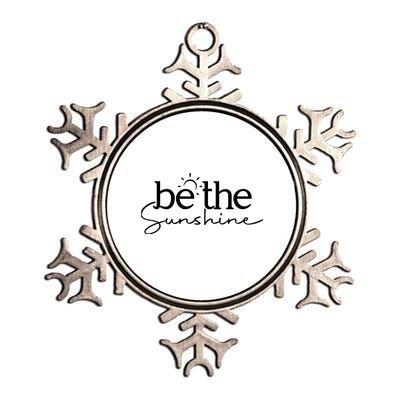 Be The Sunshine Retro Beach Vacation Summer Quote Wo Gift Metallic Star Ornament