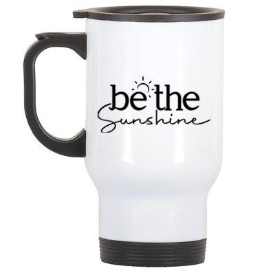 Be The Sunshine Retro Beach Vacation Summer Quote Wo Gift Stainless Steel Travel Mug