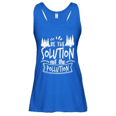 Be The Solution Not The Pollution Save Earth Activist Tee Gift Ladies Essential Flowy Tank