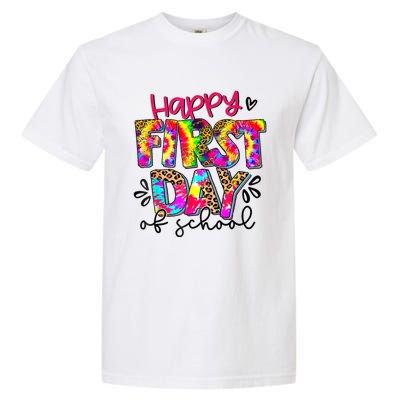 Back To School Teacher Student Happy First Day Of School Garment-Dyed Heavyweight T-Shirt