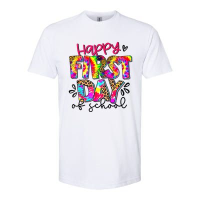 Back To School Teacher Student Happy First Day Of School Softstyle CVC T-Shirt