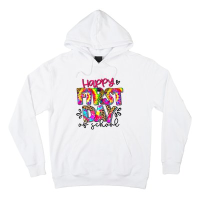 Back To School Teacher Student Happy First Day Of School Hoodie