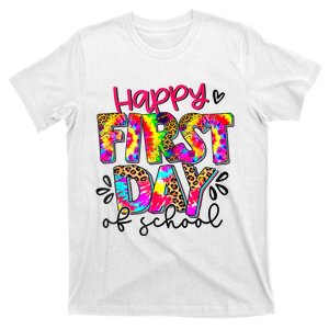 Back To School Teacher Student Happy First Day Of School T-Shirt