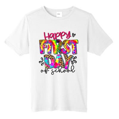 Back To School Teacher Student Happy First Day Of School Tall Fusion ChromaSoft Performance T-Shirt