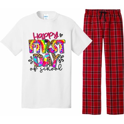 Back To School Teacher Student Happy First Day Of School Pajama Set