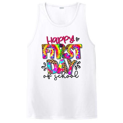 Back To School Teacher Student Happy First Day Of School PosiCharge Competitor Tank