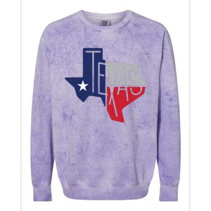 Beautiful Texas State Flag Star Silhouette Colorblast Crewneck Sweatshirt