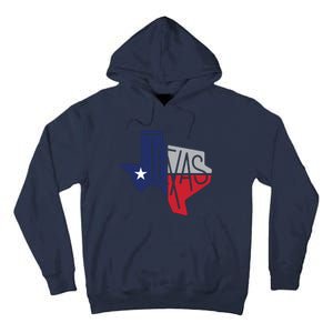 Beautiful Texas State Flag Star Silhouette Tall Hoodie