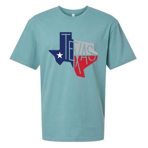 Beautiful Texas State Flag Star Silhouette Sueded Cloud Jersey T-Shirt