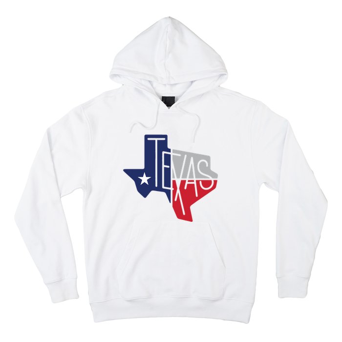 Beautiful Texas State Flag Star Silhouette Hoodie