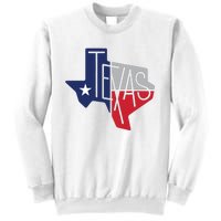 Beautiful Texas State Flag Star Silhouette Sweatshirt