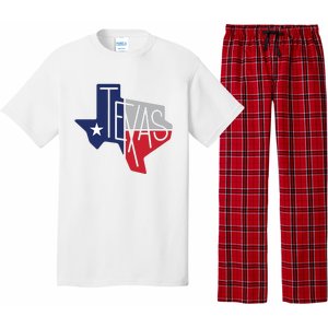 Beautiful Texas State Flag Star Silhouette Pajama Set