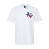 Beautiful Texas State Flag Star Silhouette Softstyle Adult Sport Polo