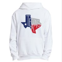 Beautiful Texas State Flag Star Silhouette Urban Pullover Hoodie