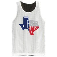 Beautiful Texas State Flag Star Silhouette Mesh Reversible Basketball Jersey Tank