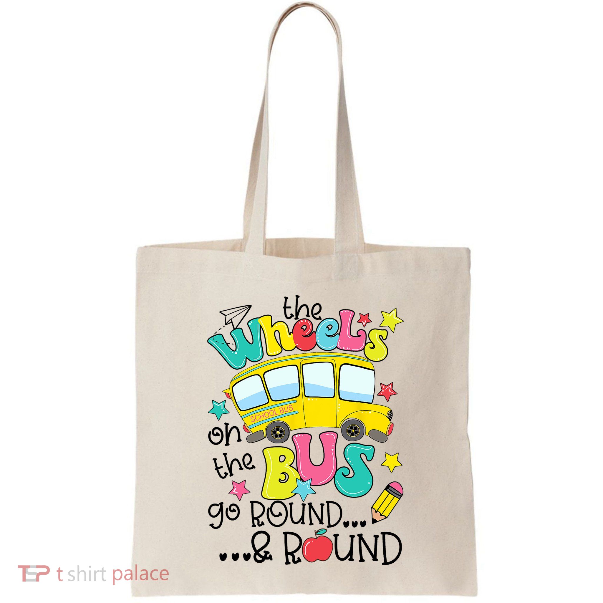 Back To School Funny The WHEELS On The BUS School Bus Driver Bag