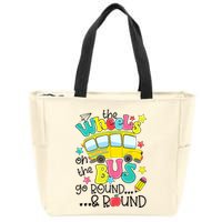 Back To School Funny The WHEELS On The BUS School Bus Driver Zip Tote Bag
