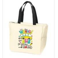 Back To School Funny The WHEELS On The BUS School Bus Driver Zip Tote Bag