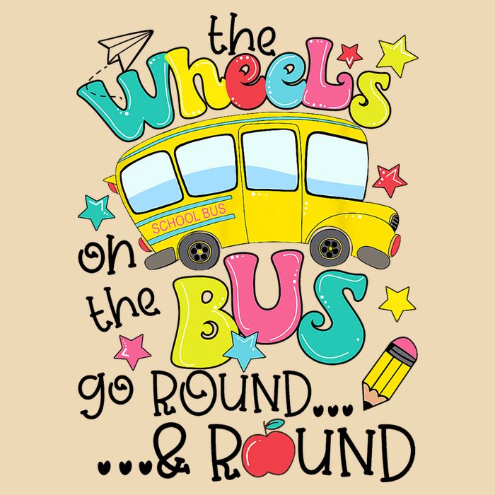 Back To School Funny The WHEELS On The BUS School Bus Driver Zip Tote Bag