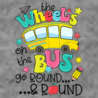 Back To School Funny The WHEELS On The BUS School Bus Driver Toddler Hoodie