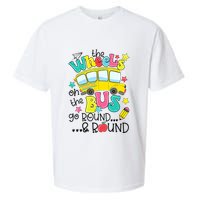 Back To School Funny The WHEELS On The BUS School Bus Driver Sueded Cloud Jersey T-Shirt