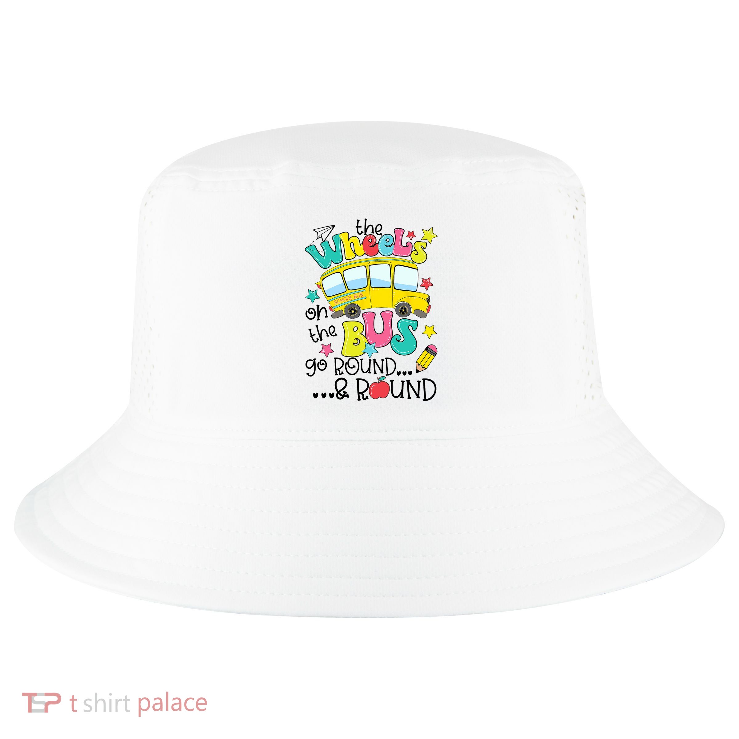 Back To School Funny The WHEELS On The BUS School Bus Driver Cool Comfort Performance Bucket Hat