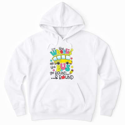 Back To School Funny The WHEELS On The BUS School Bus Driver Hoodie