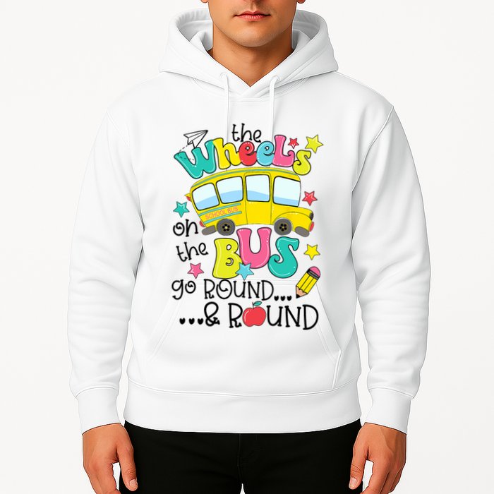 Back To School Funny The WHEELS On The BUS School Bus Driver Hoodie