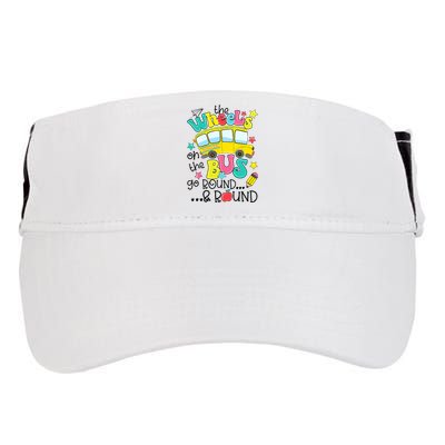 Back To School Funny The WHEELS On The BUS School Bus Driver Adult Drive Performance Visor