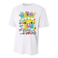 Back To School Funny The WHEELS On The BUS School Bus Driver Performance Sprint T-Shirt