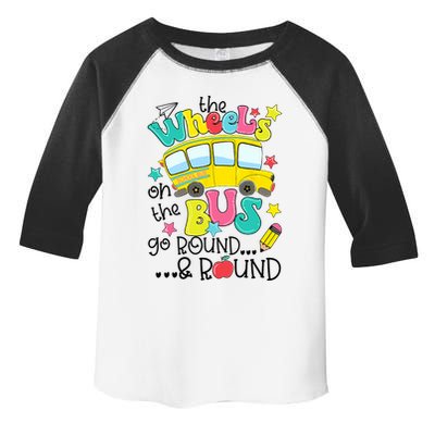 Back To School Funny The WHEELS On The BUS School Bus Driver Toddler Fine Jersey T-Shirt