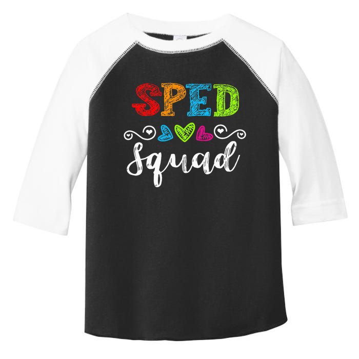 Back To School Team Gift For Special Ed Teacher Sped Squad Toddler Fine Jersey T-Shirt