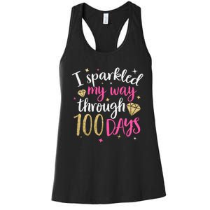 Back To School I Sparkled My Way Trough 100 Days Women's Racerback Tank