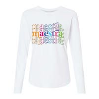 Back To School Maestra Cute Funny Spanish Teacher Womens Cotton Relaxed Long Sleeve T-Shirt