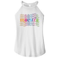 Back To School Maestra Cute Funny Spanish Teacher Women's Perfect Tri Rocker Tank