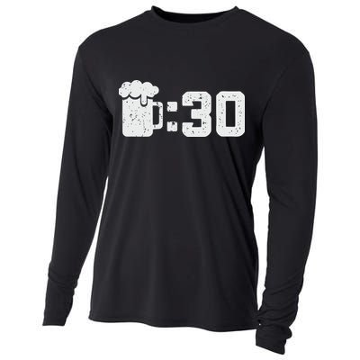 Beer Thirty St Patricks Shamrock Lucky Green Irish Cooling Performance Long Sleeve Crew